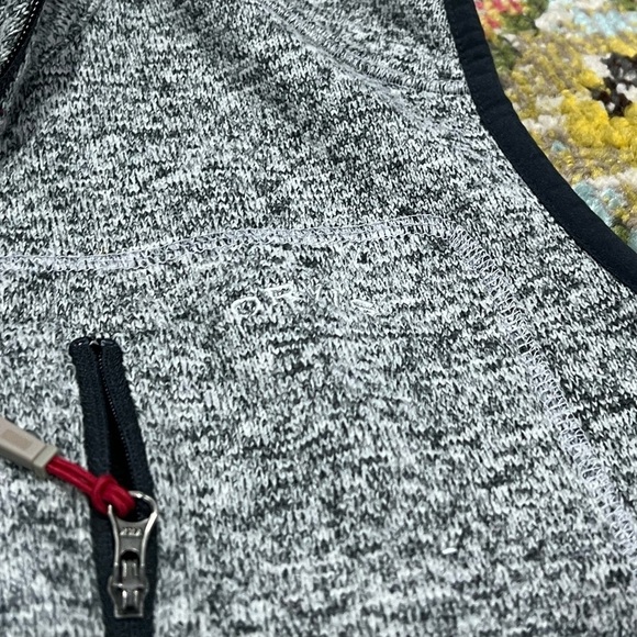 Orvis Fishing Gray Zip Up Vest Outwear Fisherman Sweater Fleece Jacket - Picture 3 of 7
